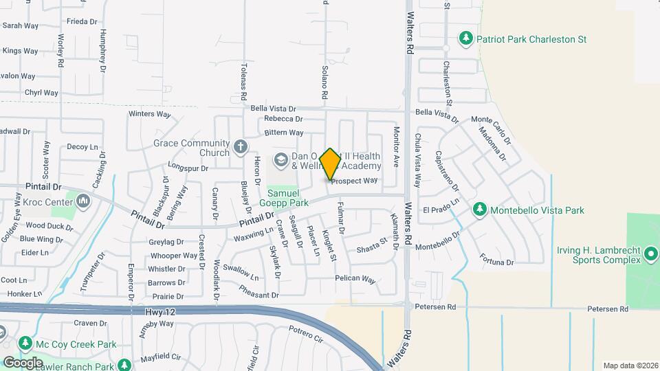 1401 Prospect Way, Unit 1401 prospect Map and Location Details