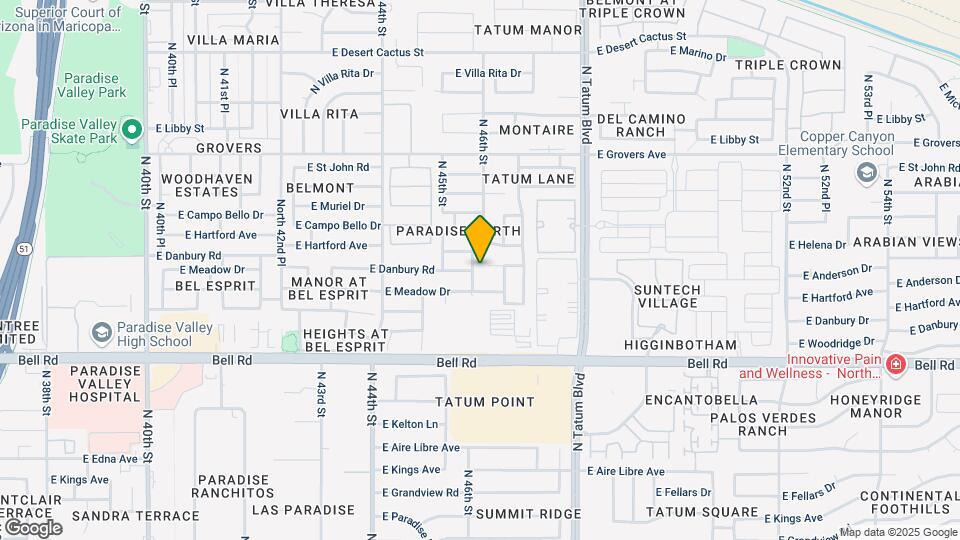17241 N 46th St Map and Location Details