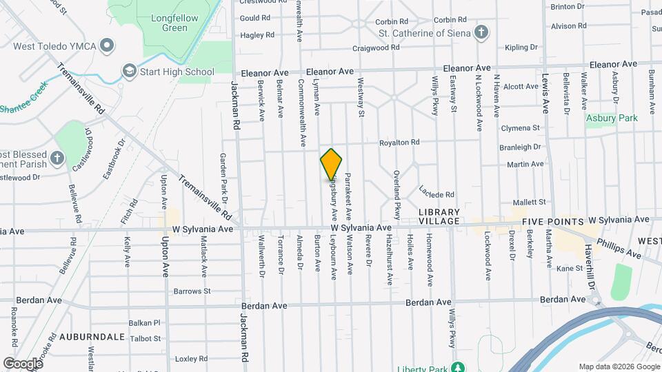 4121 Kingsbury Ave Map and Location Details