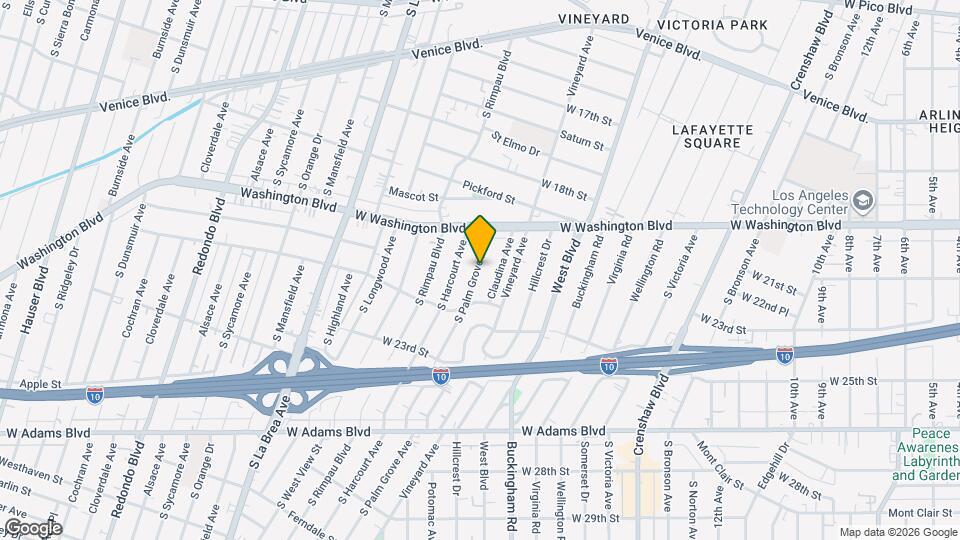 2002 S Palm Grove Ave Map and Location Details