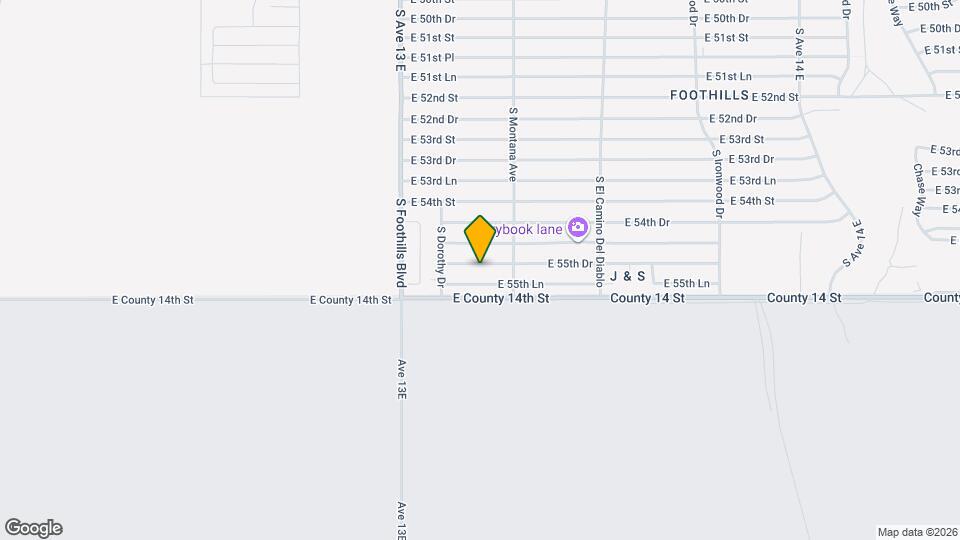 13257 E 55th Dr Map and Location Details