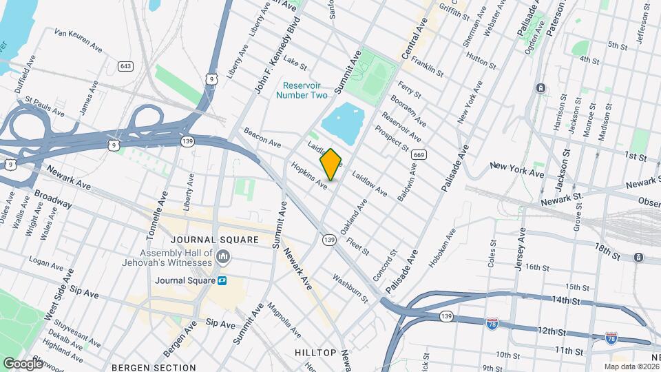 126 Hopkins Ave Map and Location Details