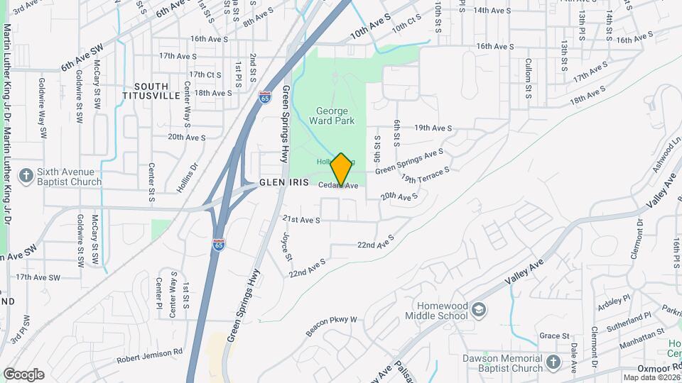 407 Green Springs Ave S Map and Location Details