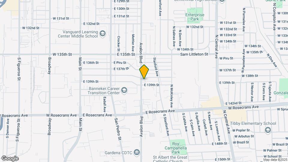 13812 S Avalon Blvd Map and Location Details