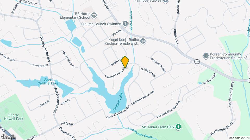 2745 Cardinal Lake Cir NW Map and Location Details