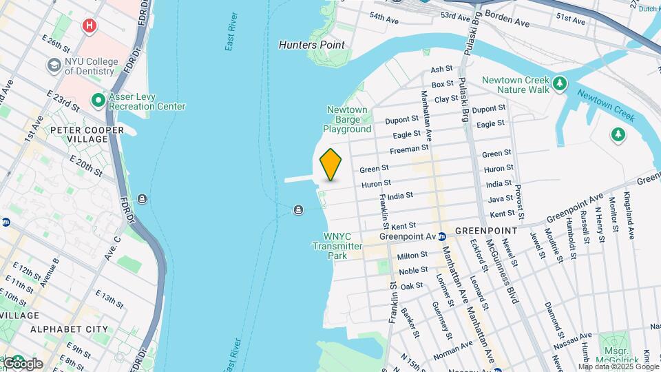 The Huron Mapa y Detalles de la Ubicación