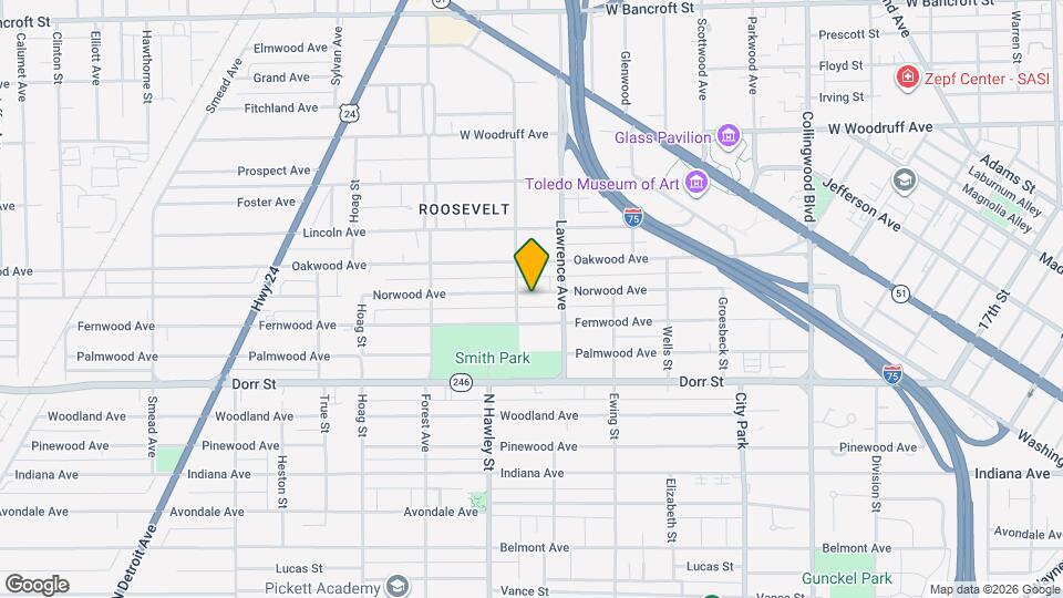 929 Norwood Ave Map and Location Details