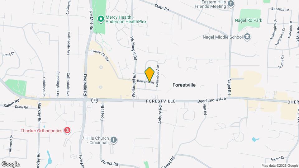 7725 Bowen Ave Map and Location Details