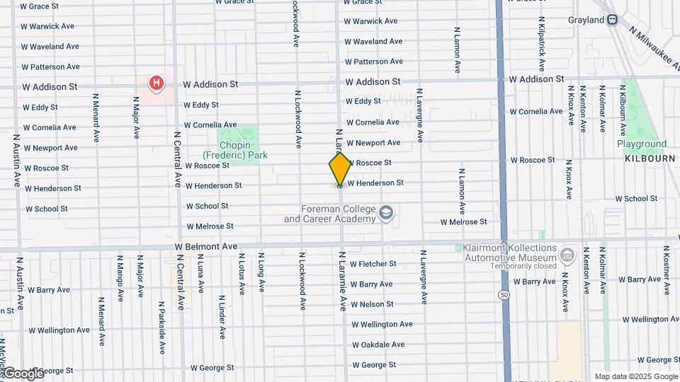3318 N Laramie Ave Map and Location Details