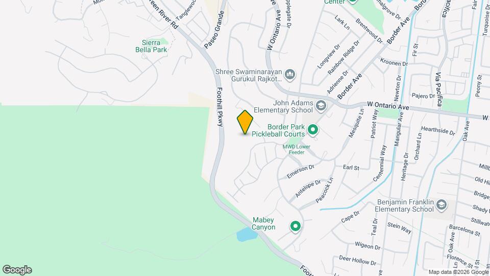2564 Avenida Del Vista Mapa y Detalles de la Ubicación