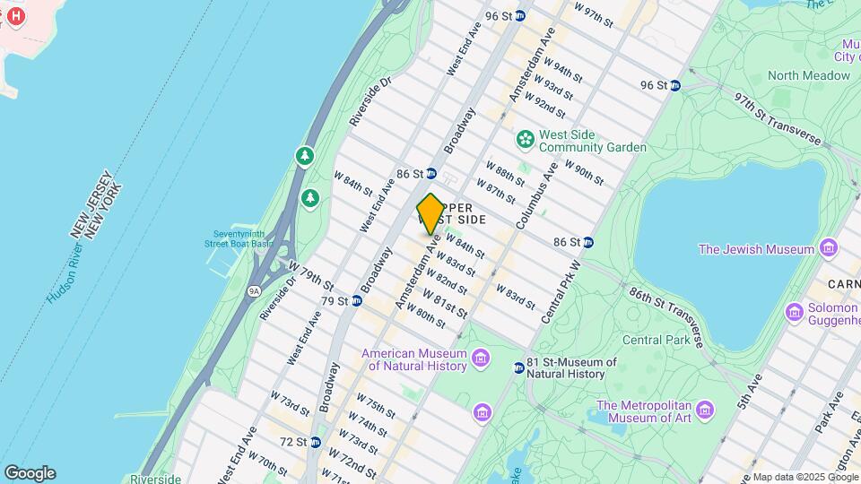 484 Amsterdam Ave Mapa y Detalles de la Ubicación