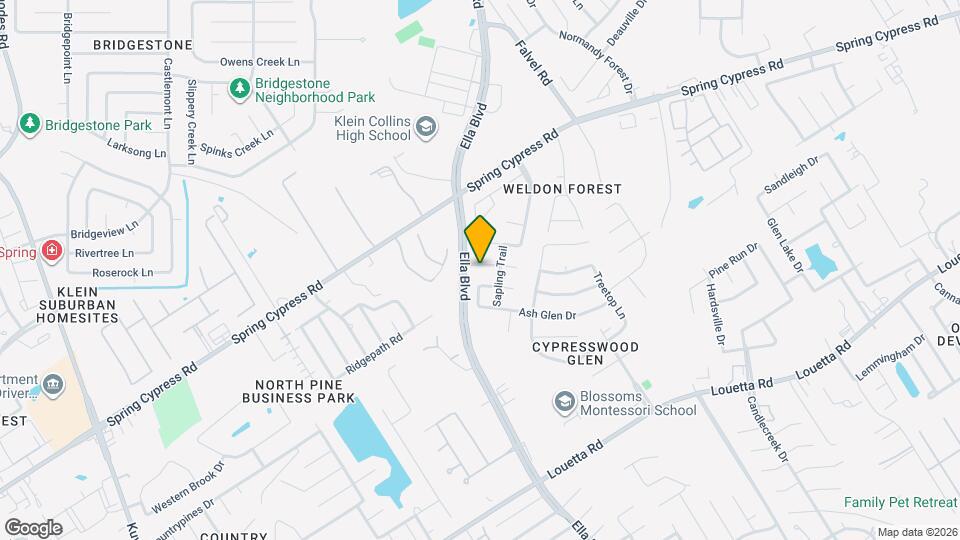 3815 Sapling Trail Ct Map and Location Details