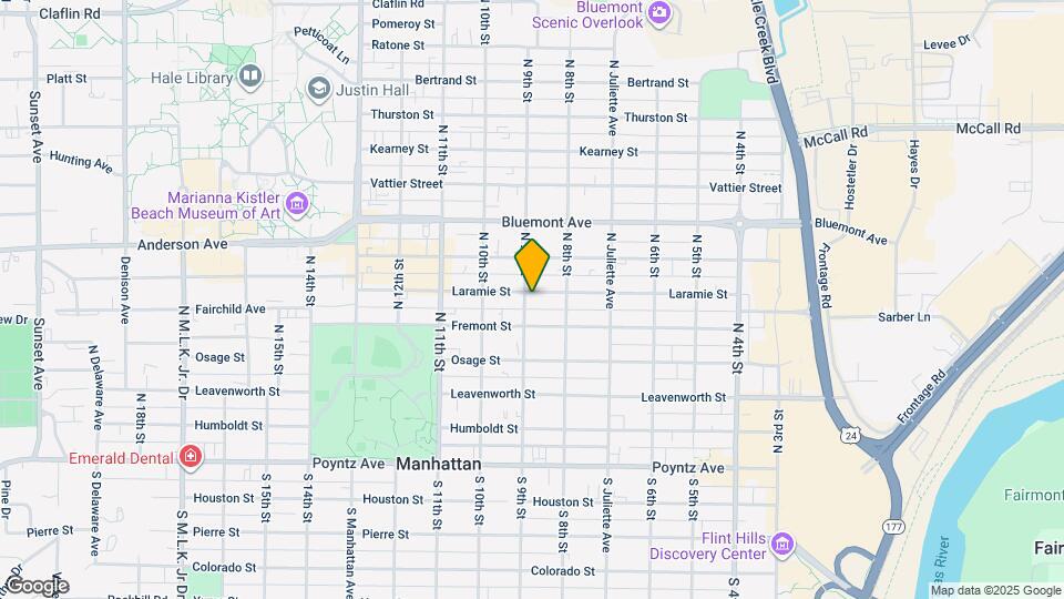 831 Laramie St Map and Location Details
