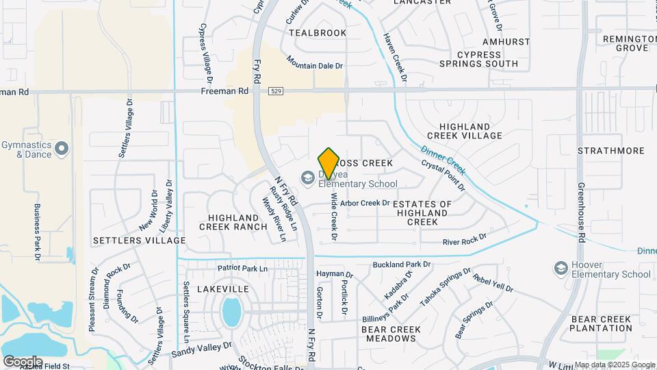6727 Wide Creek Dr Map and Location Details
