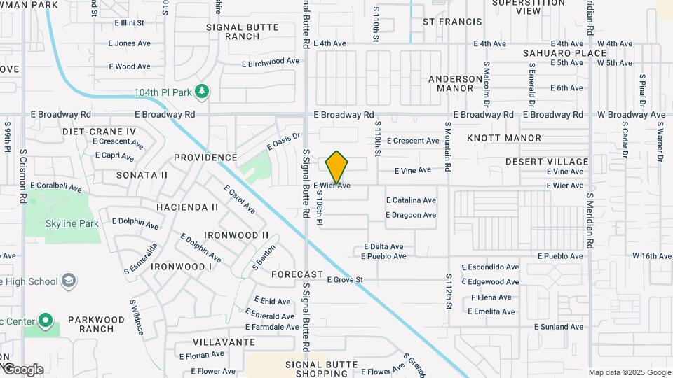 10857 E Wier Ave Map and Location Details