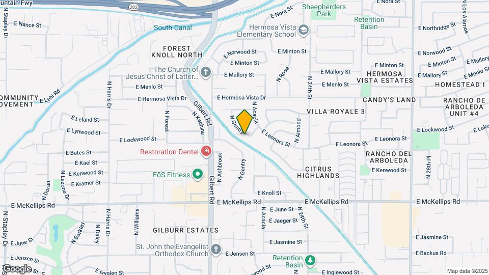 2226 N Gentry Map and Location Details