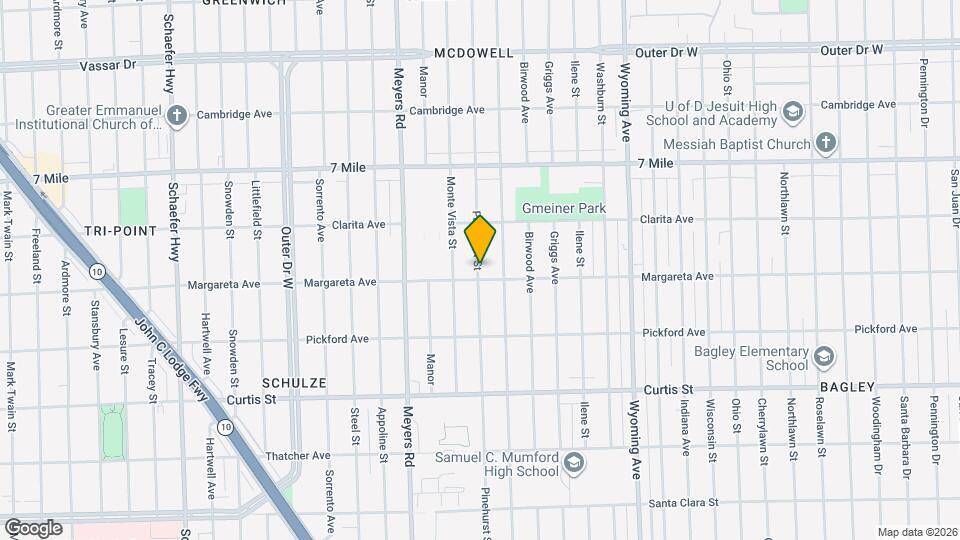 18612 Pinehurst St Map and Location Details