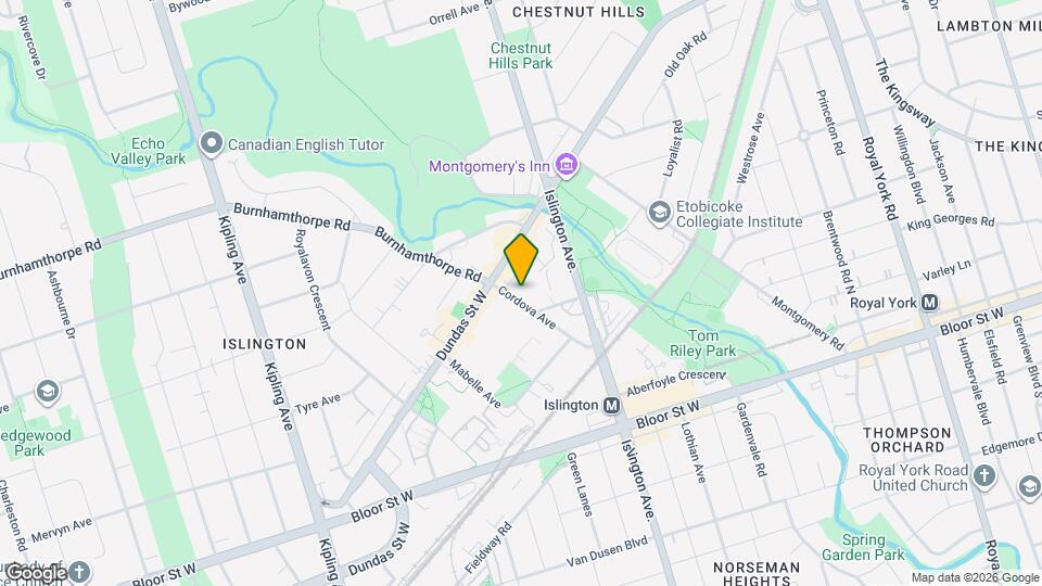 25 Cordova Ave Map and Location Details