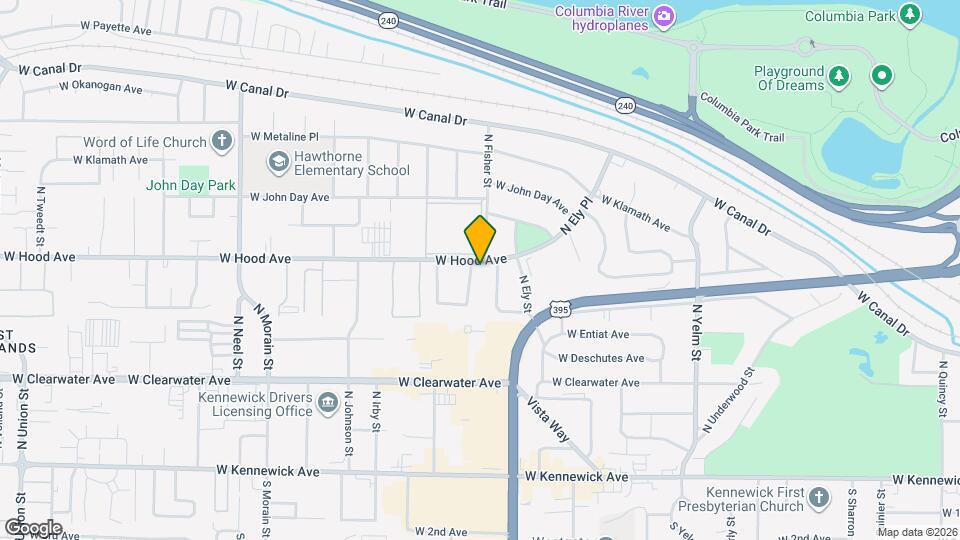 2909 W Hood Ave Map and Location Details