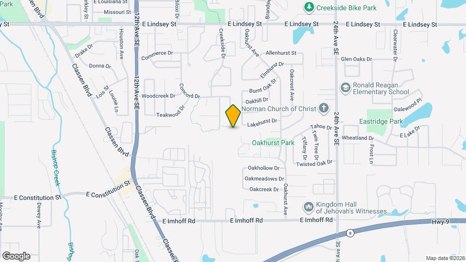 1716 Parkridge Dr Mapa y Detalles de la Ubicación