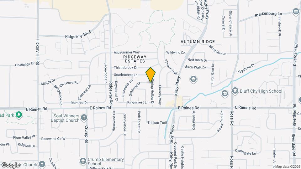 4061 Spring Hollow Dr Map and Location Details