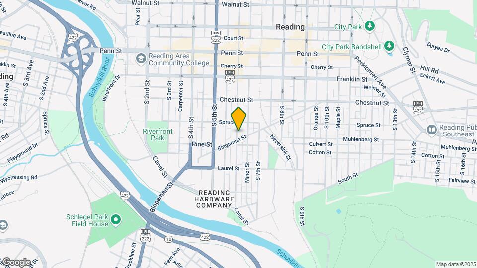 329-333 S 6th St Mapa y Detalles de la Ubicación