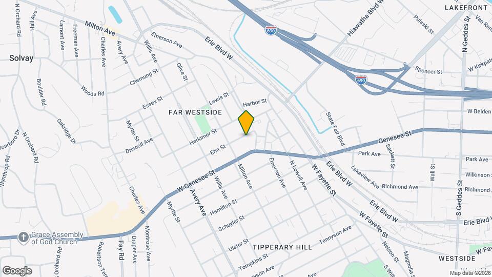 109 Erie St Map and Location Details