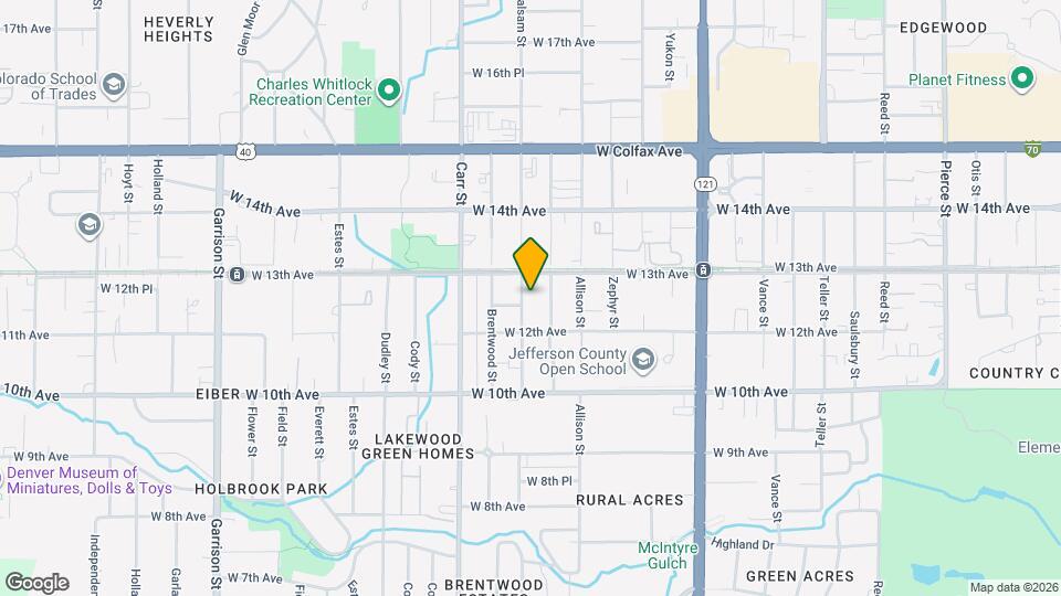 1260 Balsam St Map and Location Details