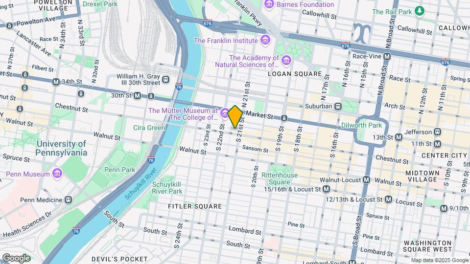 2101 Chestnut St, Unit 304 Map and Location Details