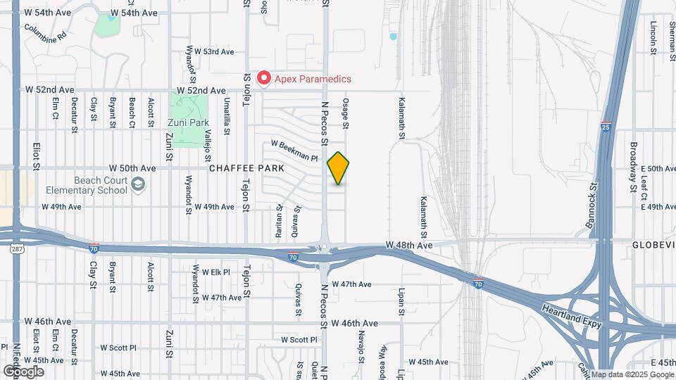 1541 W 50th Ave Map and Location Details