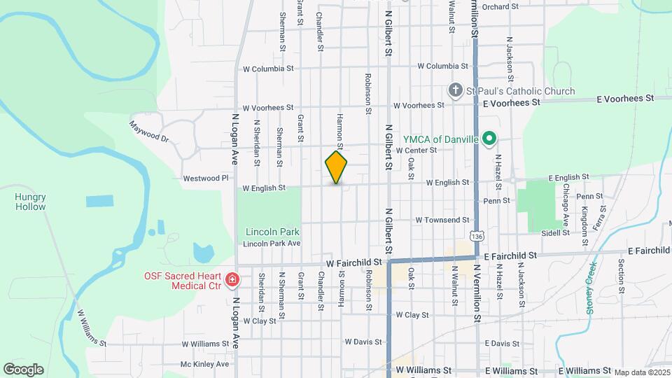 602 W English St Map and Location Details