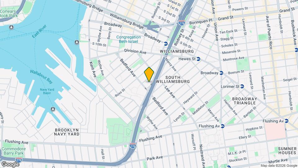 135 Keap Street Map and Location Details