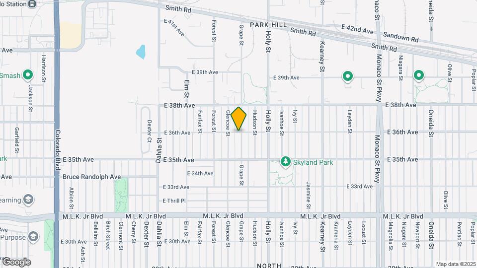 3595 Grape St Mapa y Detalles de la Ubicación