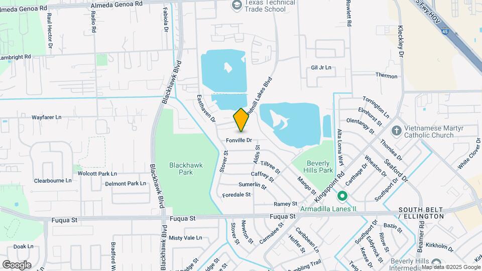 9707 Fonville Dr Mapa y Detalles de la Ubicación