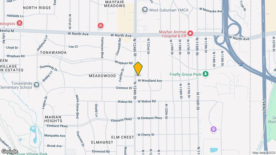 12324 W Woodland Ave Map and Location Details