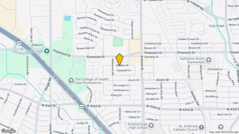 5815 Hoover St Map and Location Details
