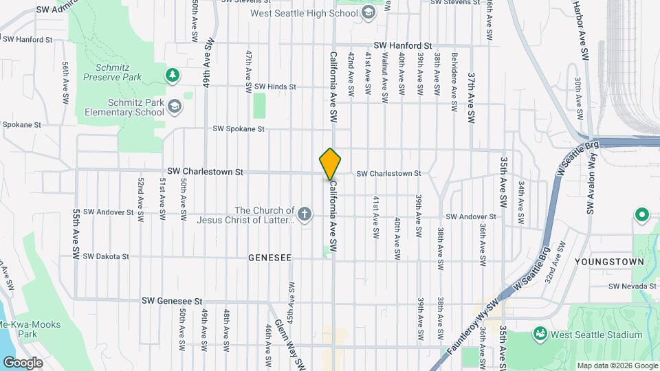 3817A California Ave SW Map and Location Details