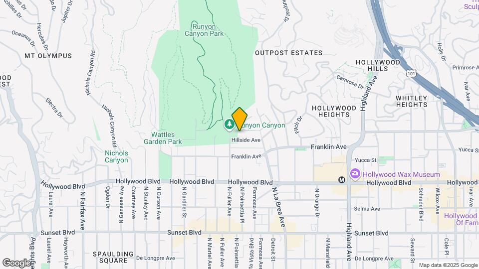 7259 Hillside Ave Map and Location Details