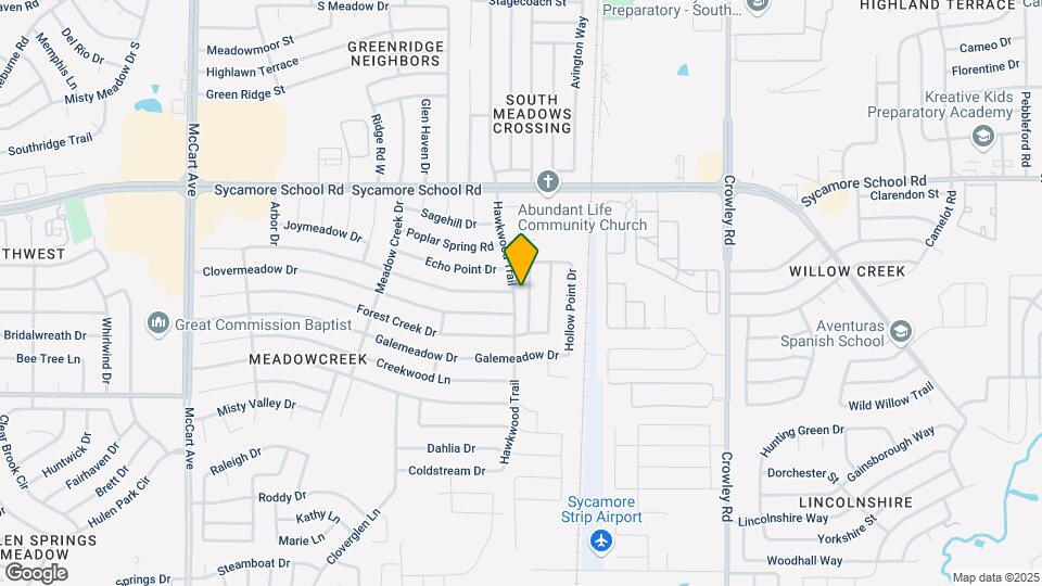 7628 Hollow Forest Dr Map and Location Details