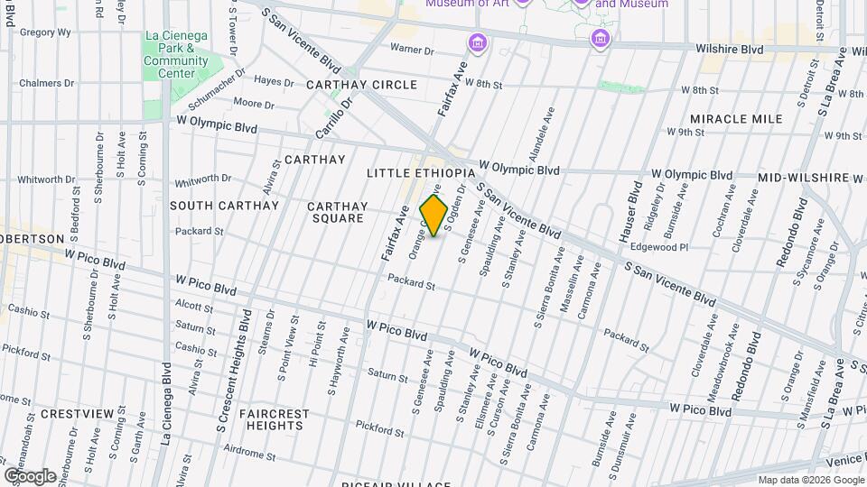 1207 S Ogden Dr Map and Location Details