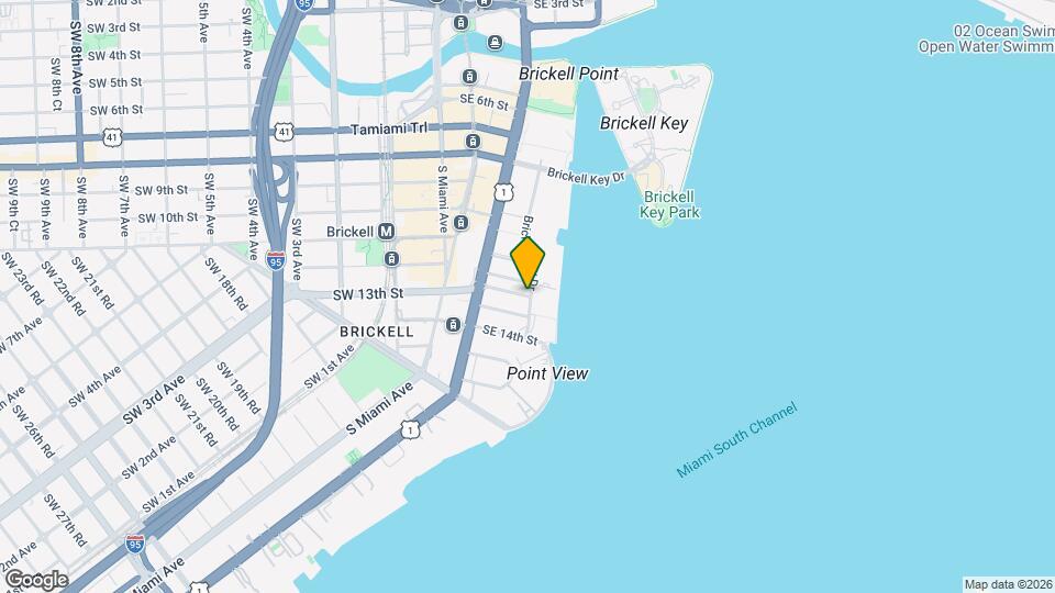 1200 Brickell Bay Dr Map and Location Details