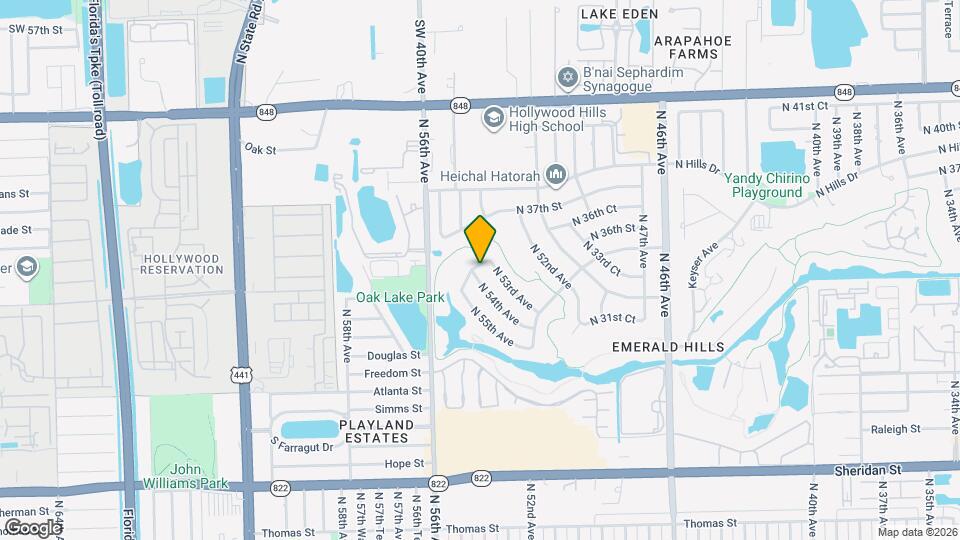 3681 N 54th Ave Map and Location Details