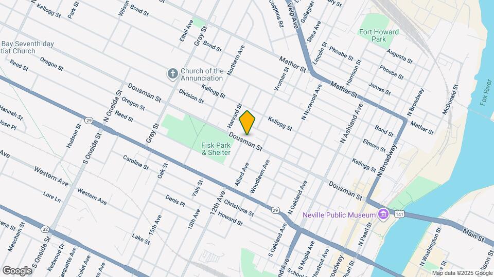 920 Dousman St Map and Location Details