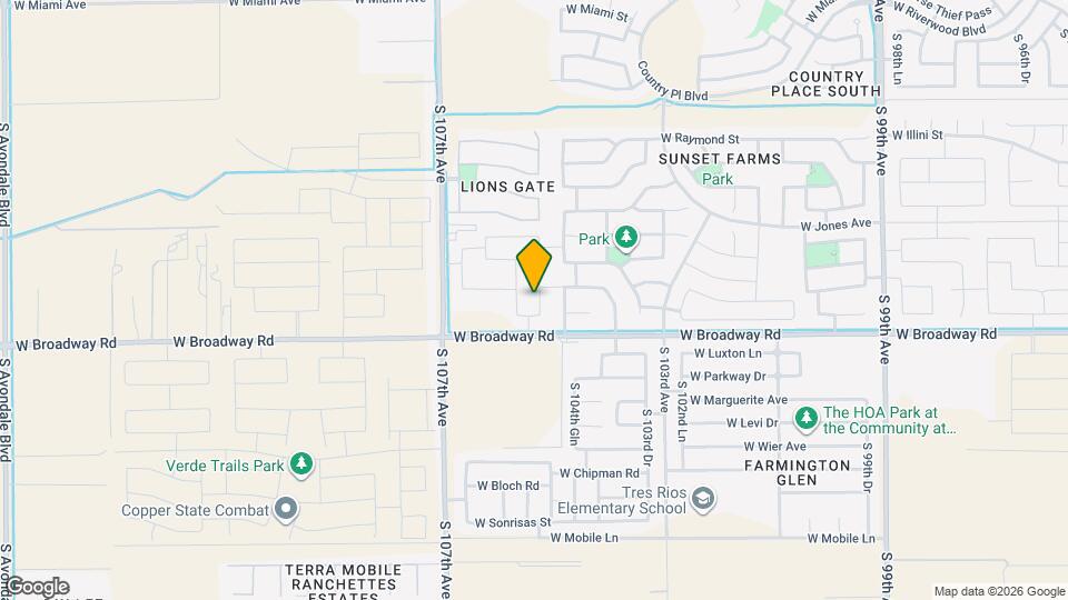4214 S 105th Dr Map and Location Details