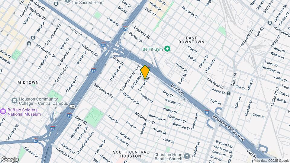 2110 Live Oak St Map and Location Details