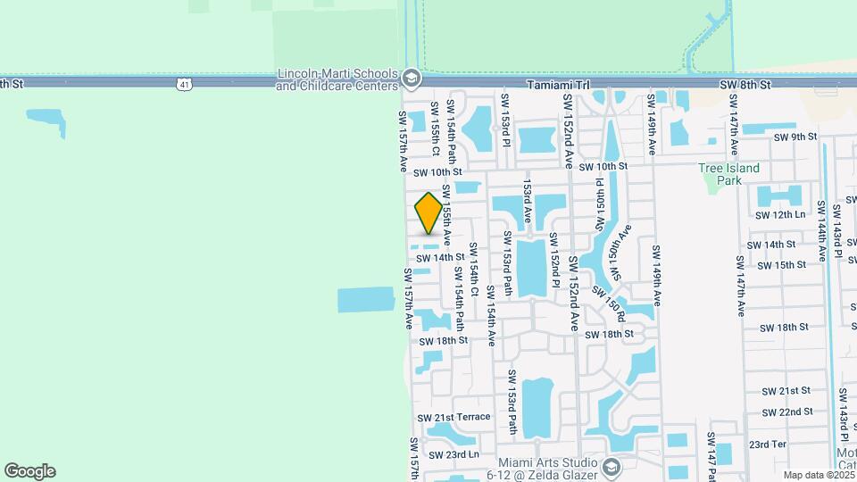 15582 SW 13th Terrace Map and Location Details