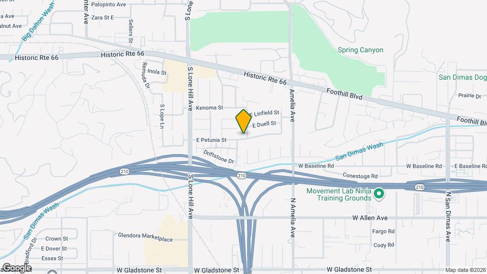 2105 E Petunia St Map and Location Details