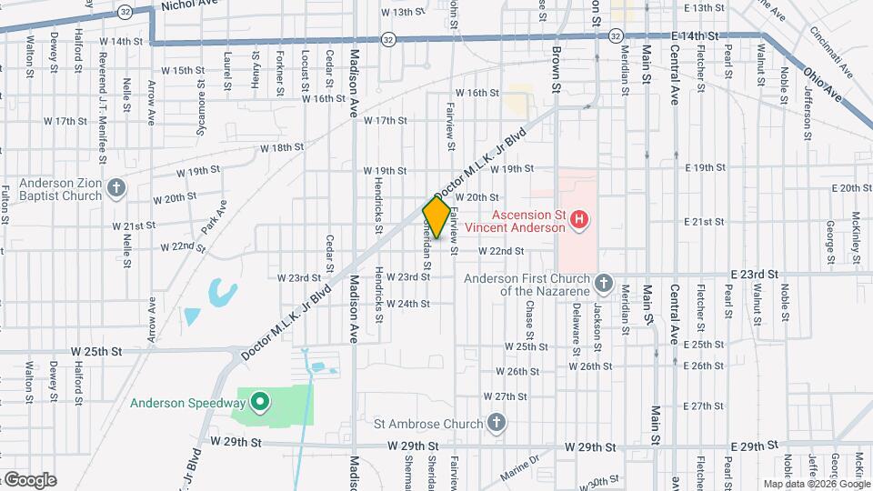 622 W 22nd St Map and Location Details