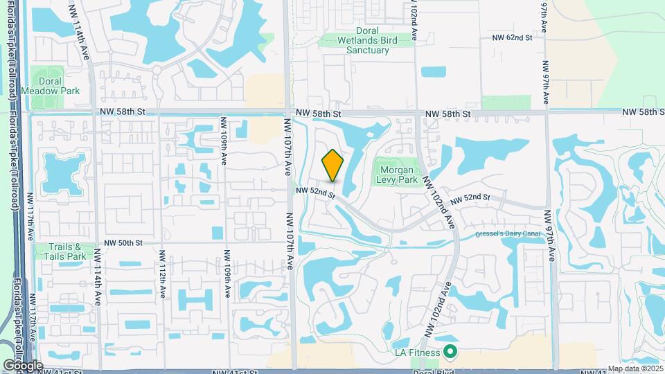 10530 NW 52nd Terrace Map and Location Details