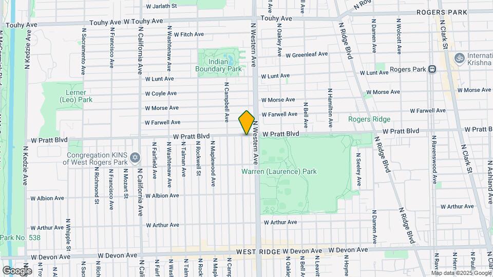 2421 W Pratt Blvd Mapa y Detalles de la Ubicación